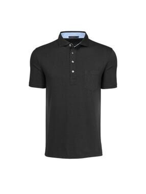 Greyson Golf Spirit Short Sleeve Chest Pocket Polo Black Men’s Size Large EUC